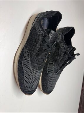 Cole Haan Black Knit Lace-Up Men's Sneakers with Cream/Tan Sole